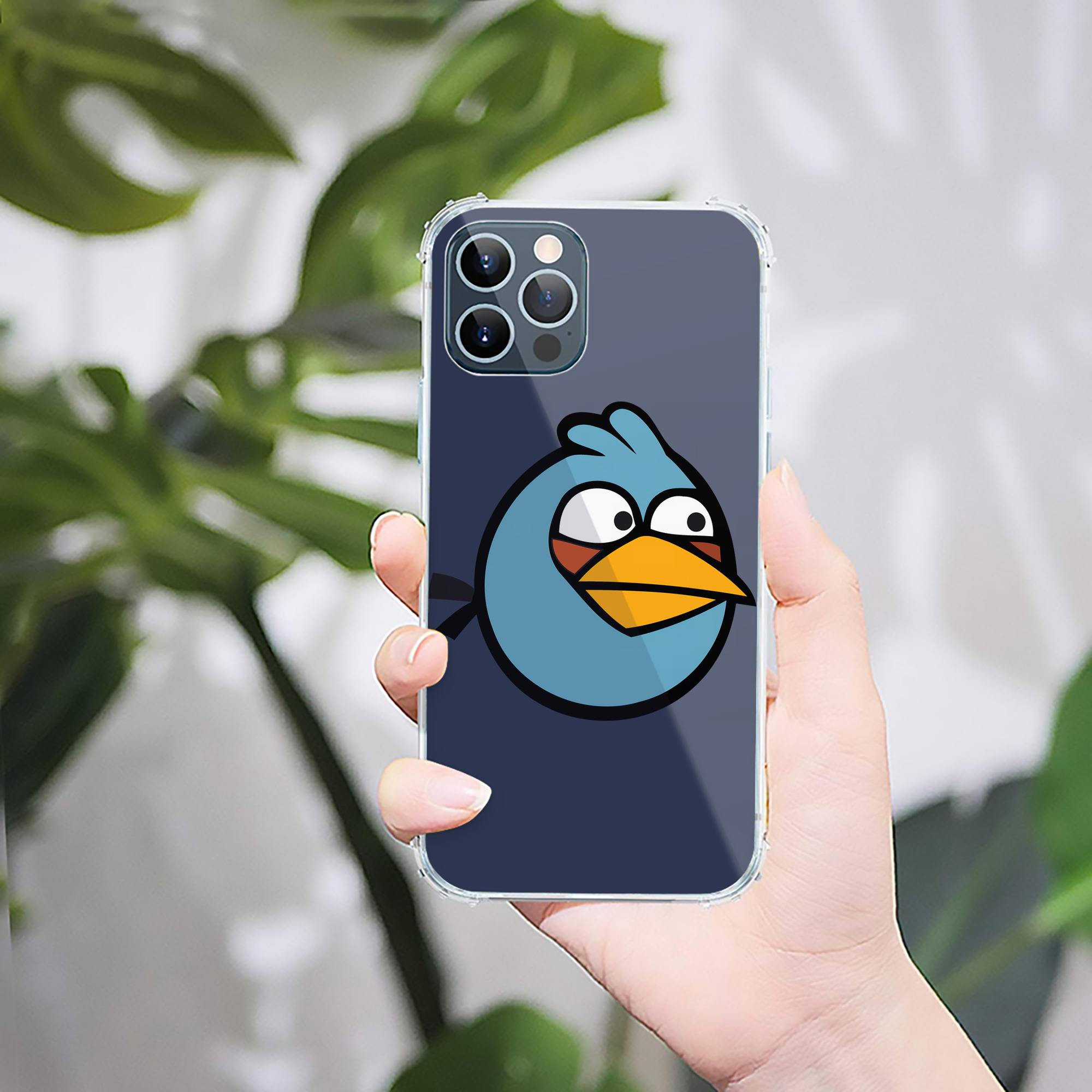 （画像用） Angry Birds アングリーバード 【iPhone 12シリーズ対応】透明スマホケース（クリアソフトケース）